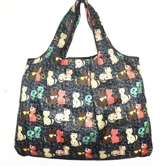 Colorful Cat Print Tote Bag - Picture 10 of 10